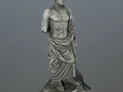 statue pompee Low-poly 3D model