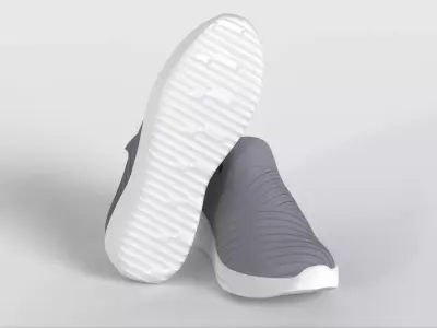 PPQ Women s Slip On Walking Shoes Memory Foam Low-poly 3D model