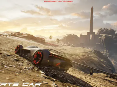 Sportscar VOL 2 Low-poly 3D model