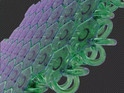 Hex fabric 3D printable 3D print model