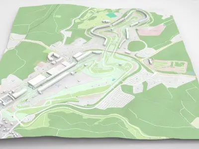 Nurburgring race Germany 3D model