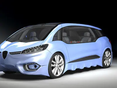 DOSCH 3D - Car Details - Autonomous Car 3D model