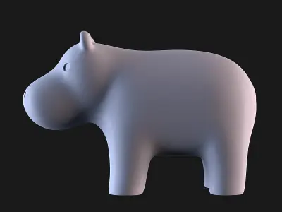 Hippopotamus 3D print model