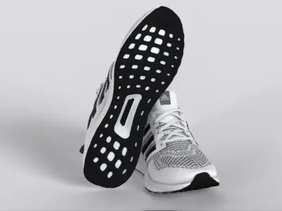 Adidas ULTRABOOST 1 SHOES Cloud White Low-poly 3D model