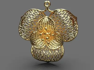 Floral ring 3D print model