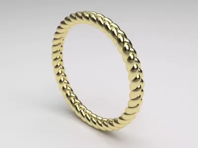 Braided Rings US Sizes 5-9 3D print model