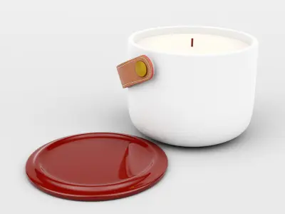 Ceramic Candle Holder 3D model