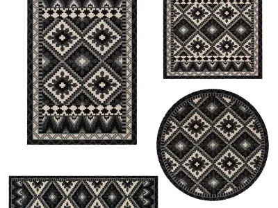 Rugs No 14 Low-poly 3D model