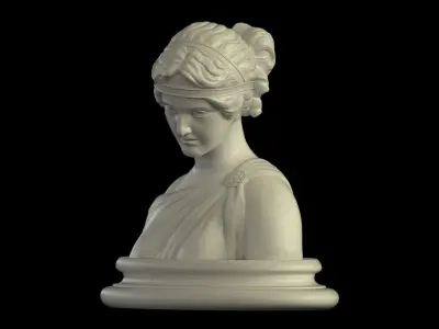 Bust of a Woman printable 3D print model