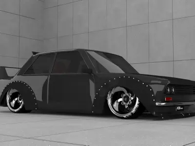 nissan datsun gt-r 510 ksbworks 3D model