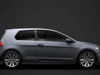 VW Golf TSI Bluemotion 3door Typ5G 2019 3D model