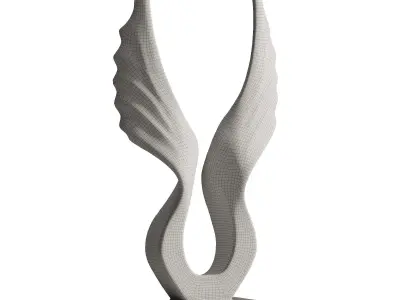 Decorative Abstract Sculpture 04 3D model