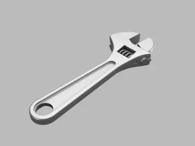 Adjustable Wrench Spanner 3D model