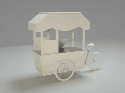 Hot Dog Car 3D model