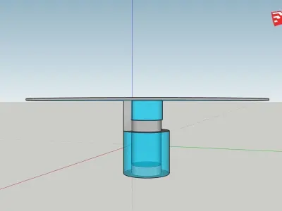 Modern Glass Table Design Free low-poly 3D model