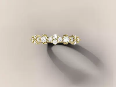 Fashion Ring 3D print model shop