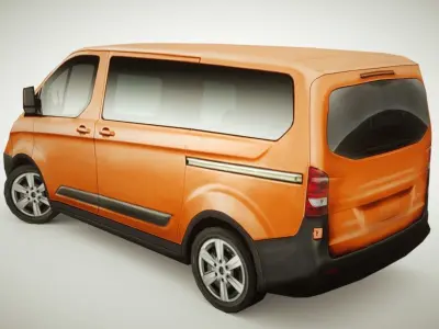 VAN v3 multicolors Low-poly 3D model