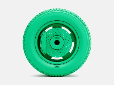 15x7 Daisy Wheel BFGoodrich Radial TA Tire 3D print model