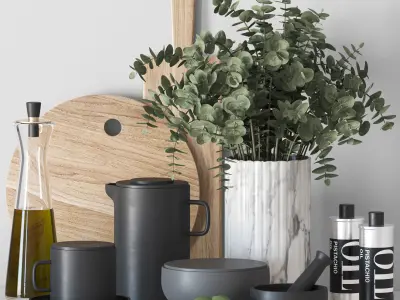 5 kitchen accessories collections vol 4 3D Model Pack