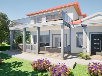 VILLA 3D model buy
