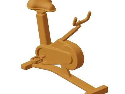 Plastic Gym Fitness Cycling Machine Toy 3D model