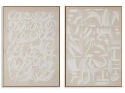 Abstract Painting Frame set 3D model 55