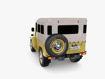 Generic 4x4 car v2 3D model