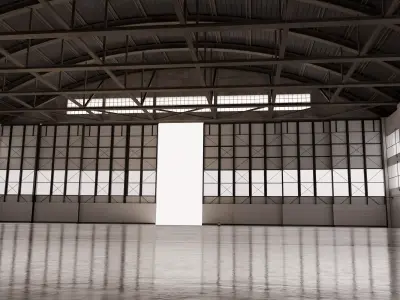 Hangar Interior 3D model