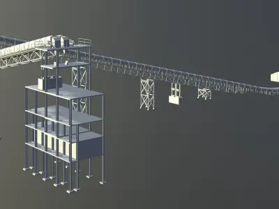 Industrial building 2023-0009 3D model