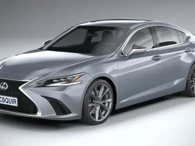 Lexus ES F-sport 2022 3D model