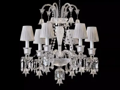 Crystal Chandelier Illuminati MD1102710-6A in Baccarat Style 3D model