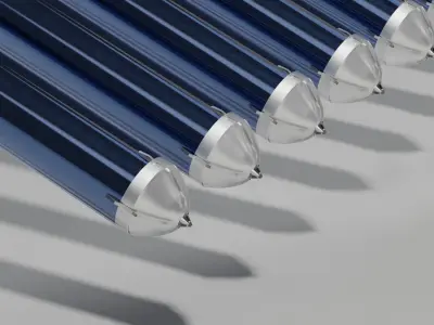 Solar Heater Low-poly 3D model