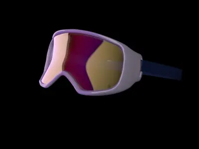 snowboard goggles 3D model