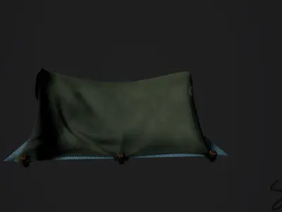 Basic Camping tente Free low-poly 3D model