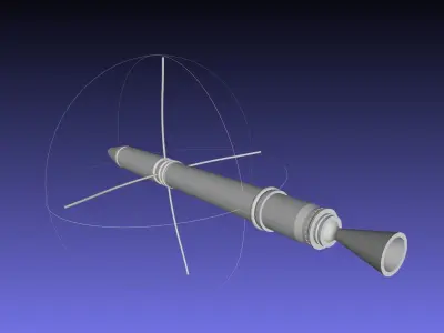Explorer 1 First US Satellite Printable Scale Model 3D print model