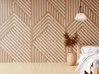 Wall wood seamless set2 V17 3D model