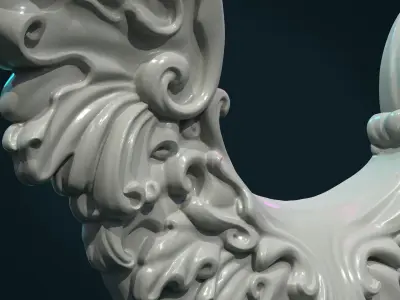 Scroll Wings 3D print model