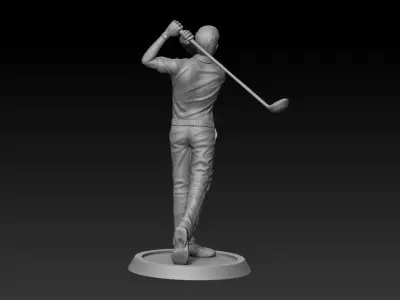 Golf statue 3D print model