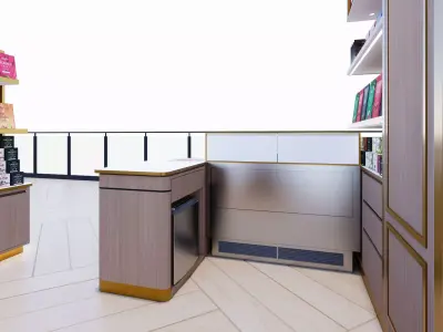Beryls Chocolate Mall Kiosk Design 3D model