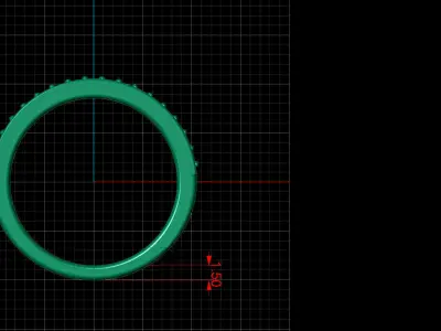 Women ring 3dm stl render detail 3D print model 3D print model