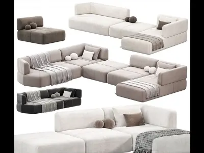 Furniture of Apartment - Titan6 - Max FBX OBJ SKP DAE Simlab 3D model