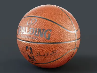 Basketball NBA Spalding PBR 3D model
