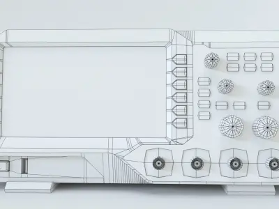 Oscilloscope - PBR Game Ready box Low-poly 3D model