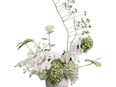 Flower In Vase 91 3D model