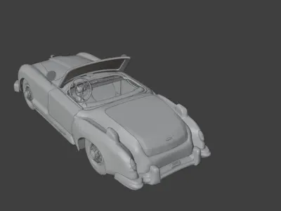 1952 Nash Healey ultra realistic 3d Model  3D model