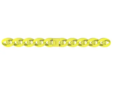 A7762 Cuban Diamond Men Bracelets 3D Model 3D print model