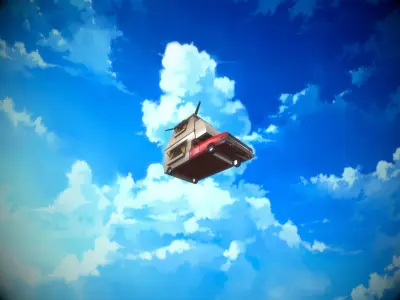 Stylized Vehicle Low-poly 3D model