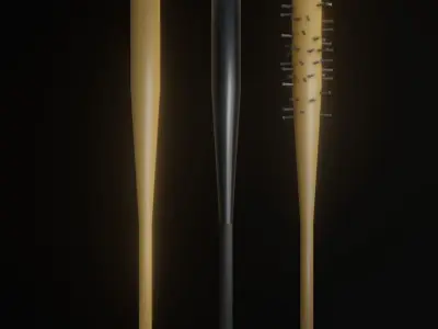 Baseball Bat Free low-poly 3D model