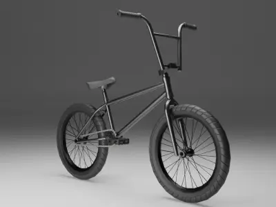 Bmx bicycle Low-poly 3D model