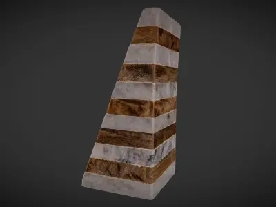 Stone Bookend 3D model